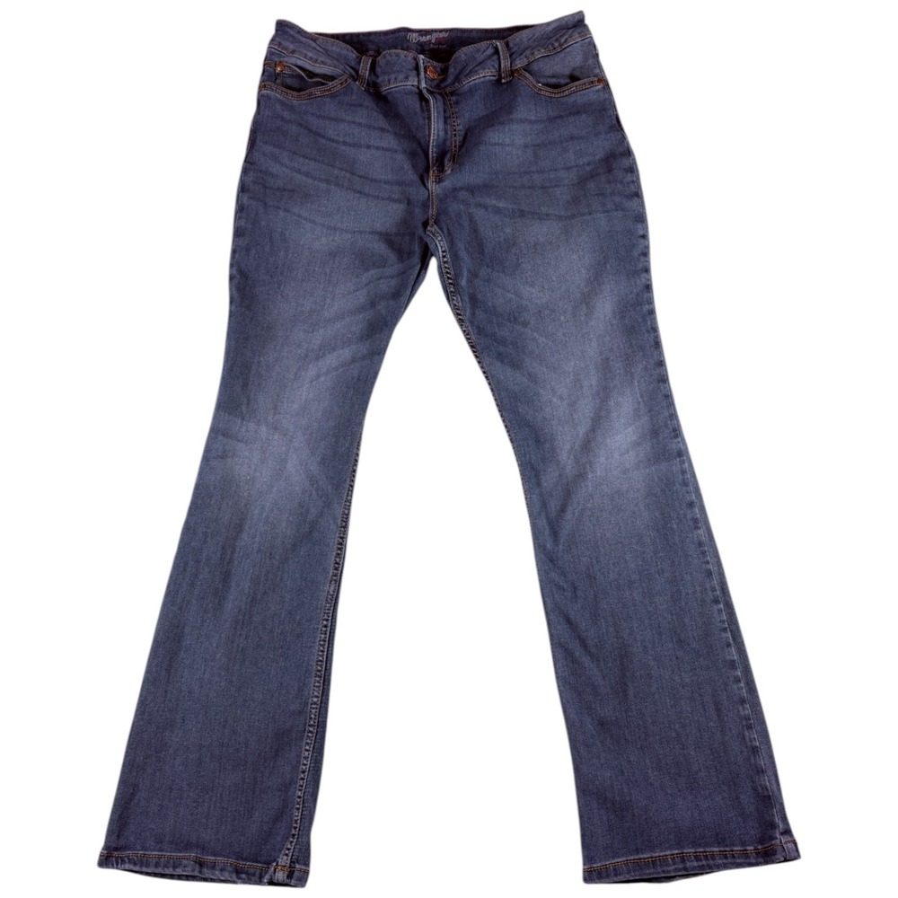 Wrangler Bootcut Jeans Womens 18x34 (35x30.5) Blue Denim Western‎ Cowboy
